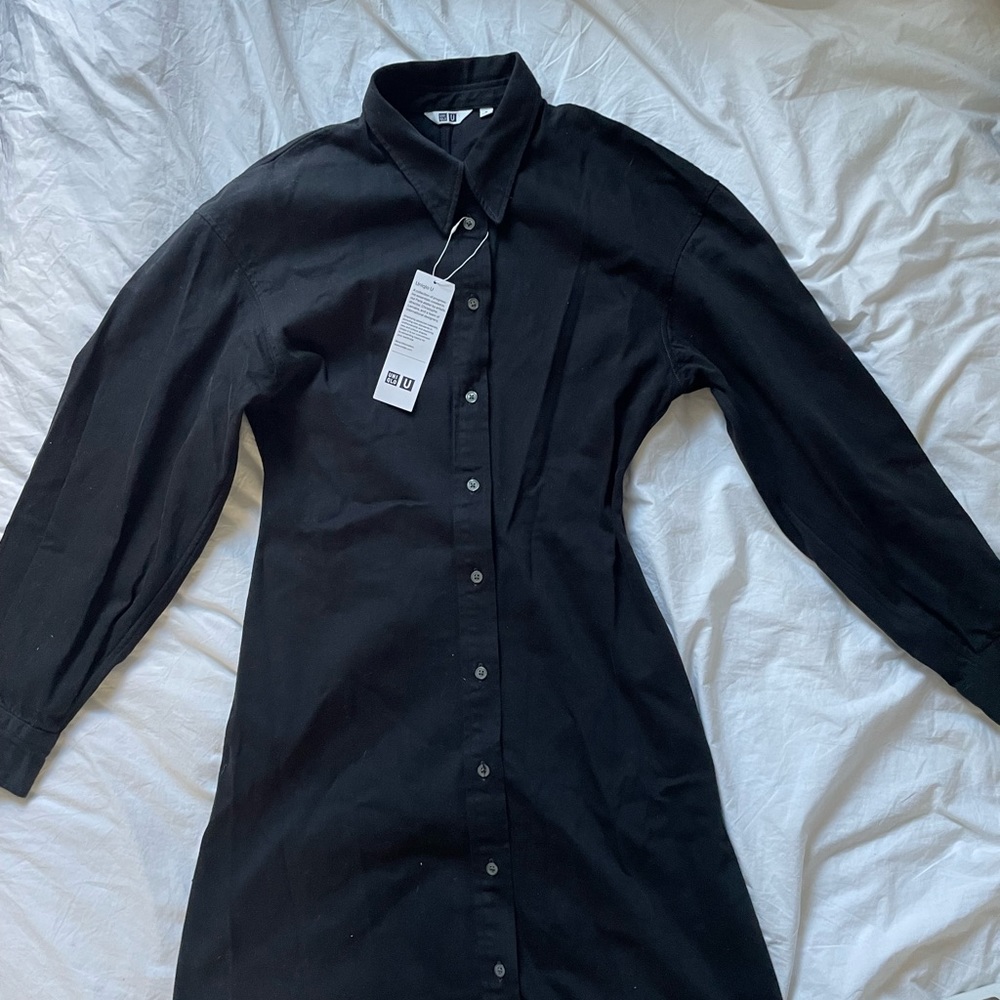 Uniqlo U long denim shirtdress